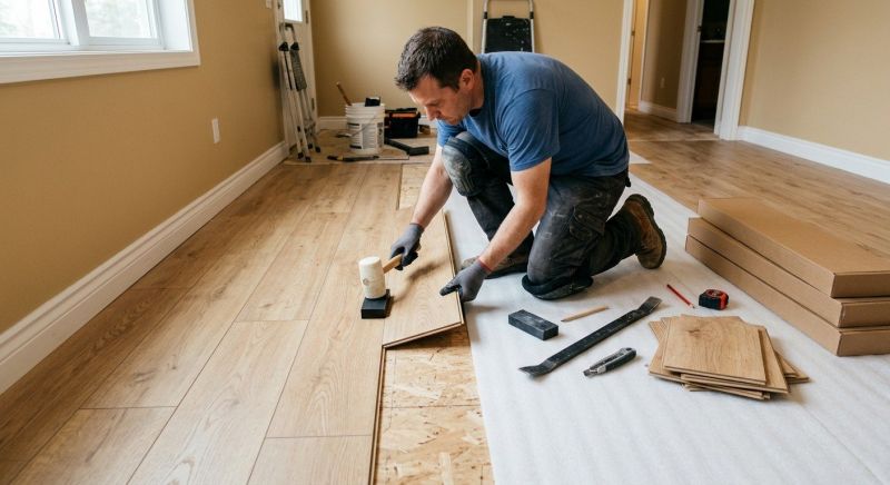 Laminate Floor Installation in Ashville, OH