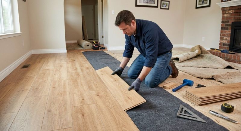 Laminate Floor Remodeling in Pickerington, OH