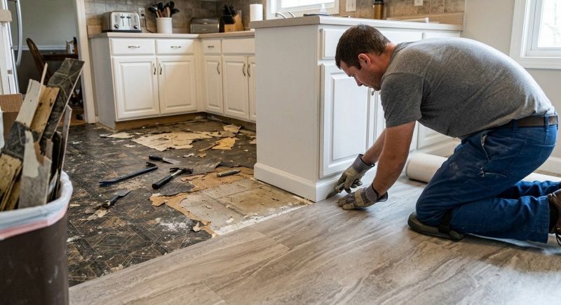 Linoleum Floor Installation in Galena, OH