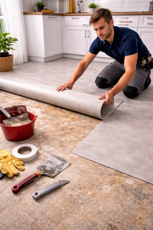 Linoleum Floor Installation in Groveport, OH