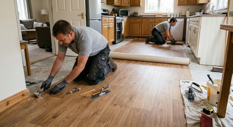 Linoleum Flooring Replacement in Pickerington, OH