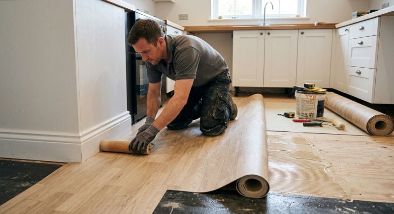 Sheet Linoleum Installation in Newark, OH