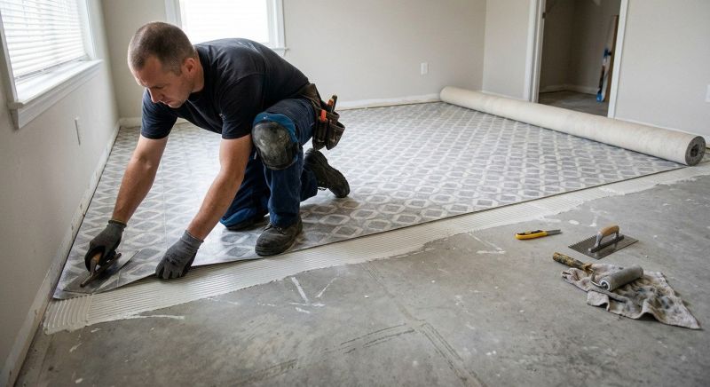 Sheet Vinyl Installation in Carroll, OH