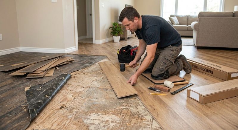 Vinyl Floor Replacement in Pickerington, OH