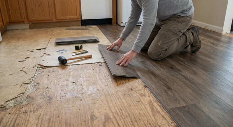Vinyl Floor Replacement in Pickerington, OH
