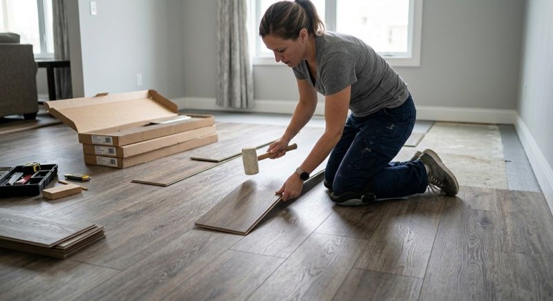 Vinyl Plank Floor Installation in Pickerington, OH